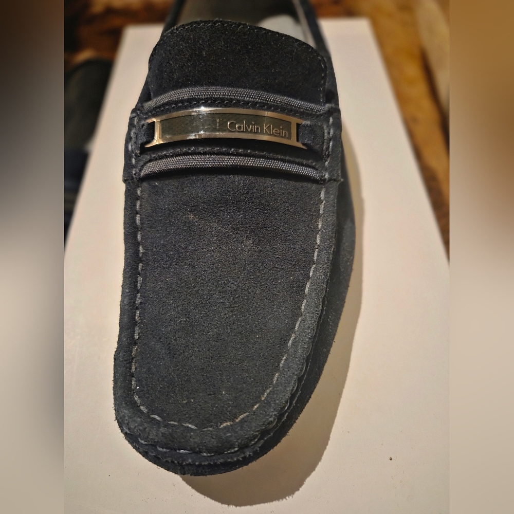 Calvin Klein Men's Navy Loafers - Picture 8 of 9